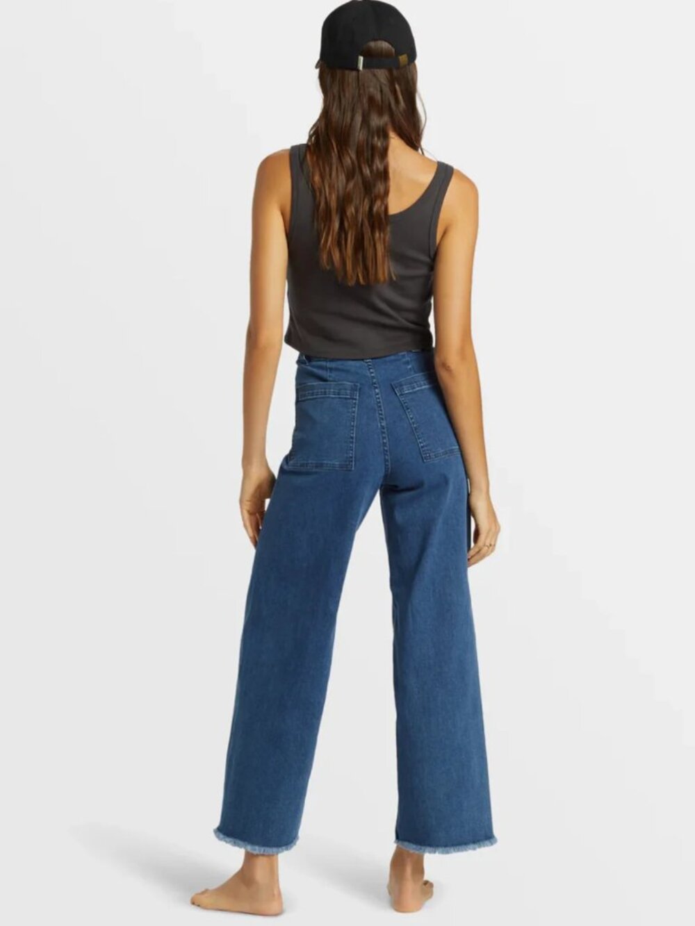 BILLABONG Women's Free Fall High-Waist Stretch Crop Jeans, Size 29 in Night Sky